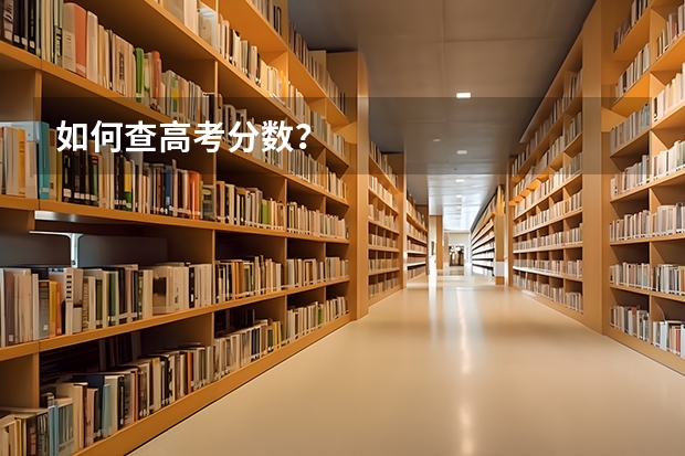 如何查高考分数？