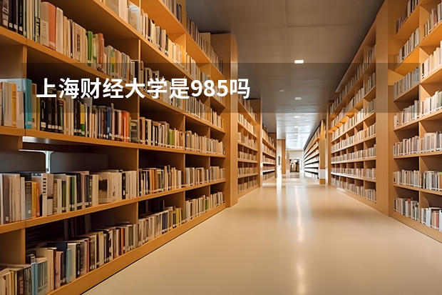 上海财经大学是985吗