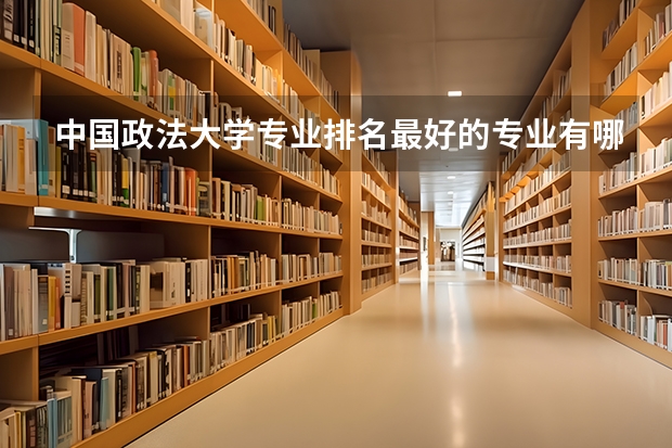 中国政法大学专业排名最好的专业有哪些