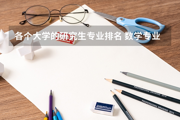 各个大学的研究生专业排名 数学专业研究生学校排名