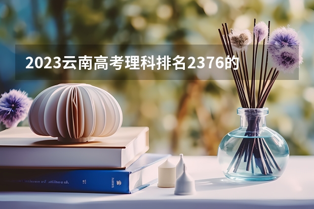2023云南高考理科排名2376的考生报什么大学 历年录取分数线一览
