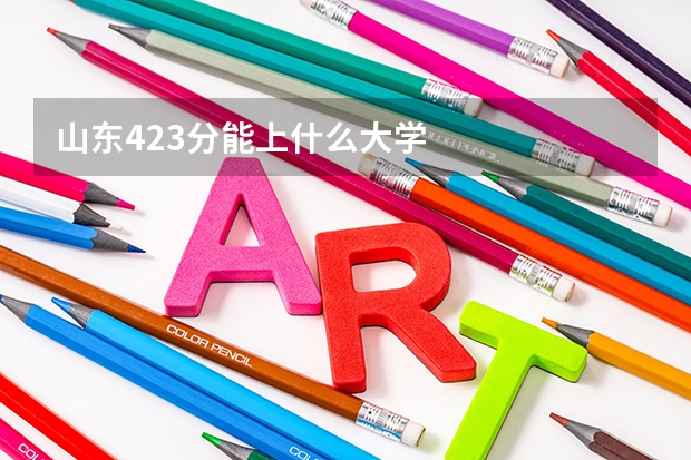 山东423分能上什么大学