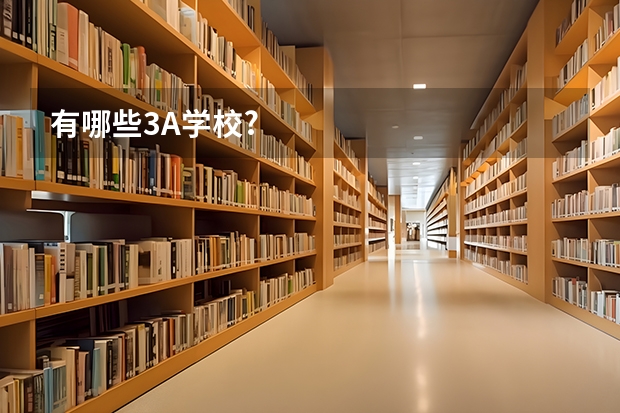 有哪些3A学校?