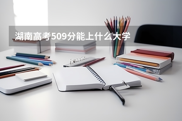湖南高考509分能上什么大学