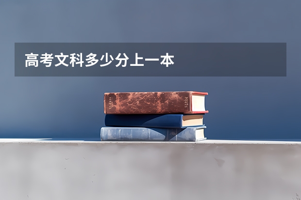 高考文科多少分上一本