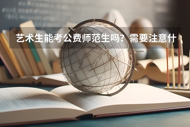艺术生能考公费师范生吗?需要注意什么?