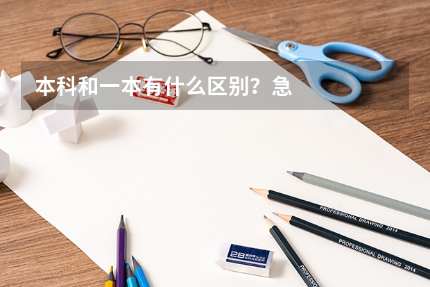 本科和一本有什么区别？急
