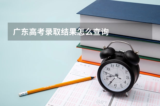 广东高考录取结果怎么查询