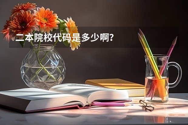 二本院校代码是多少啊？
