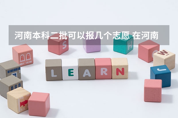 河南本科二批可以报几个志愿 在河南考个二本有多难