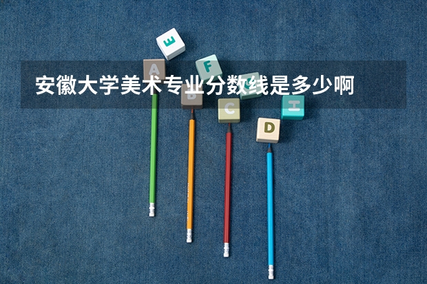 安徽大学美术专业分数线是多少啊
