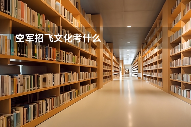 空军招飞文化考什么