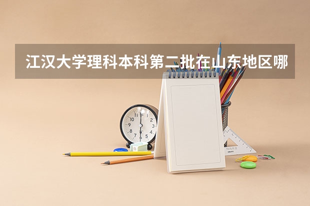 江汉大学理科本科第二批在山东地区哪个专业的录取平均分数线最高?