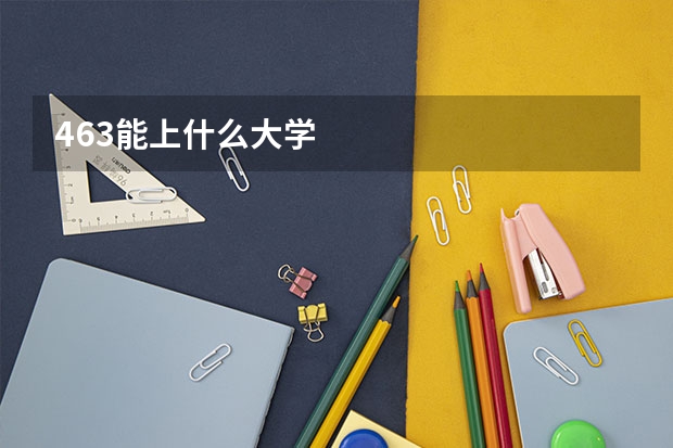 463能上什么大学