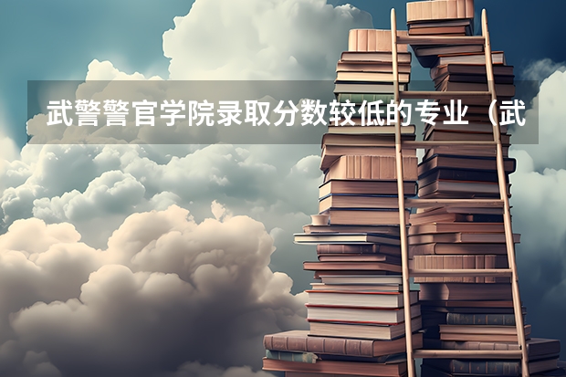 武警警官学院录取分数较低的专业（武警警官学院录取分数线）