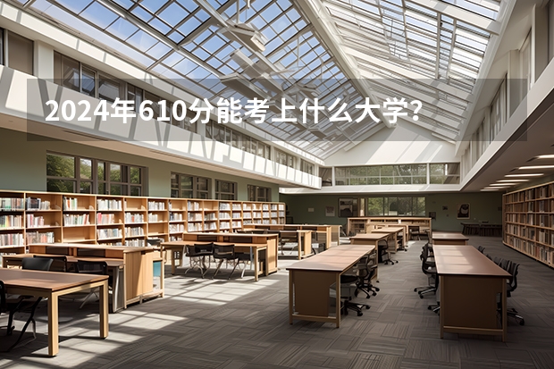 2024年610分能考上什么大学？