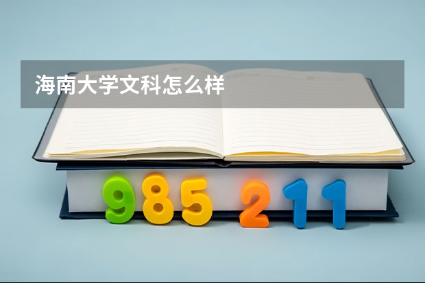 海南大学文科怎么样