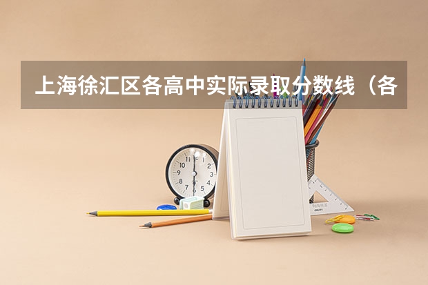 上海徐汇区各高中实际录取分数线(各重点大学浙江分数线)