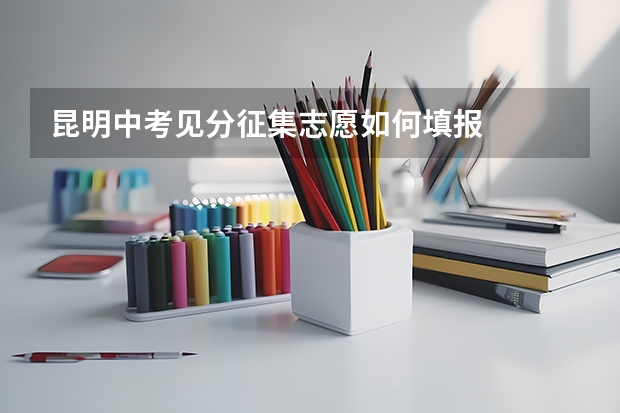 昆明中考见分征集志愿如何填报