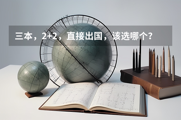 三本，2+2，直接出国，该选哪个？