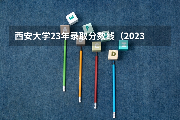 西安大学23年录取分数线（2023年大学文科录取线）