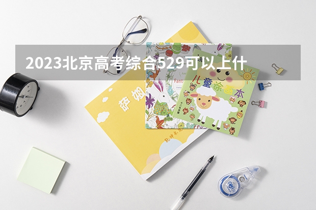 2023北京高考综合529可以上什么大学