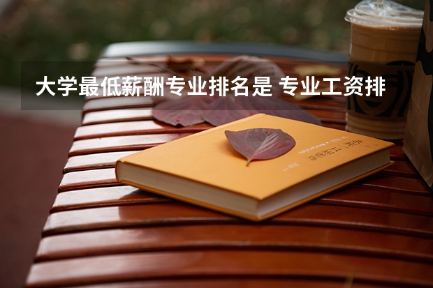 大学最低薪酬专业排名是 专业工资排行榜2022