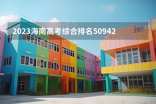 2023海南高考综合排名50942的考生报什么大学 历年录取分数线一览