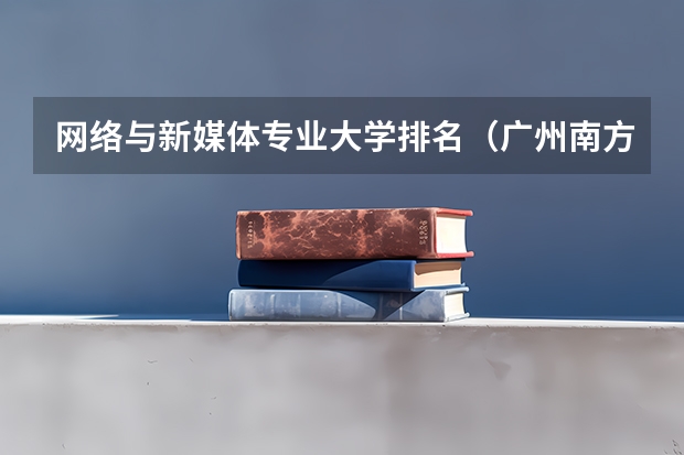 网络与新媒体专业大学排名（广州南方学院的王牌专业）